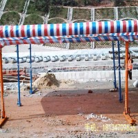 水泥混凝土路面施工防雨棚 双悬臂全折叠晴雨棚  施工防雨方案措施